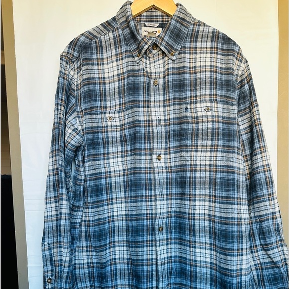 Carhartt Heavy Cotton Flannel size L Tall - Picture 3 of 8